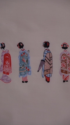 Souvenir shop & cafe, you can shop artistic hand towel in Gion until ten at night!