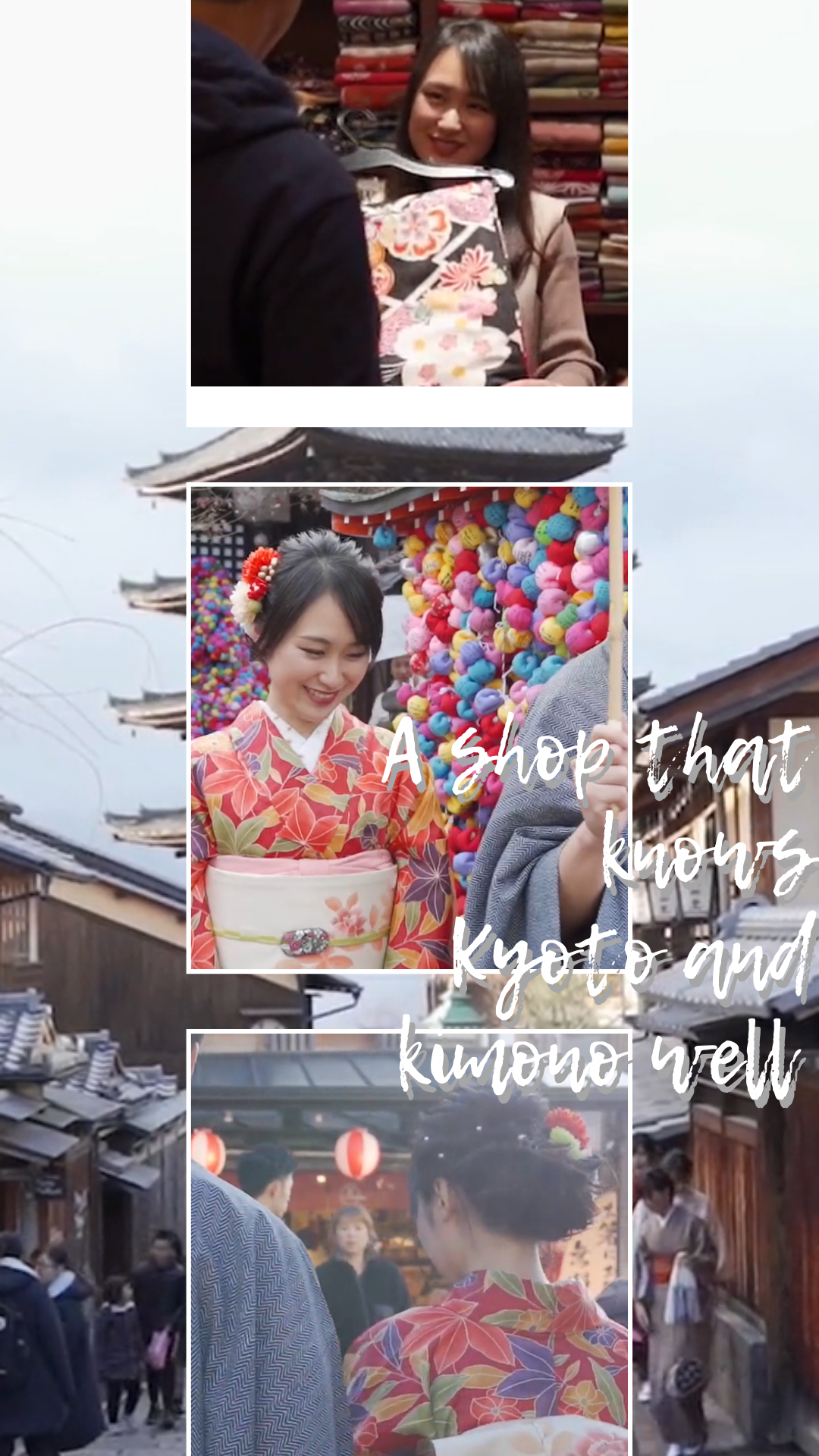 Kimono Rental Okamoto (Yasakanoto Mae Shop), a kimono rental shop knowledgeable in kimono and all things Kyoto